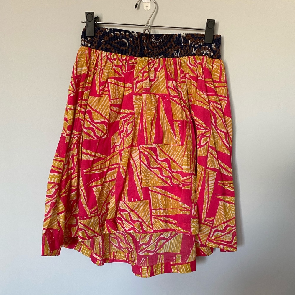 Anthropologie Geometric Print Skirt